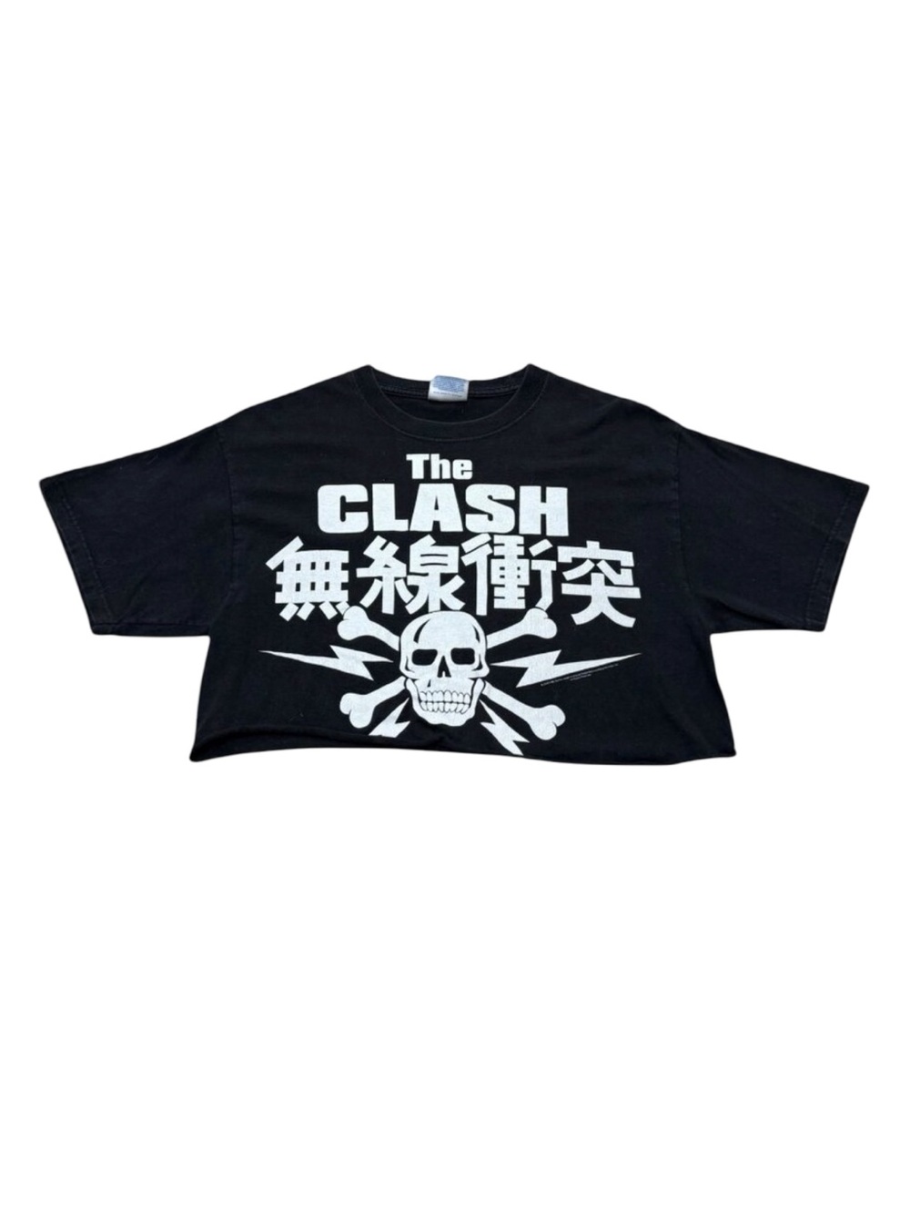 Vintage Women’s The Clash Cropped Graphic T-Shirt y2k